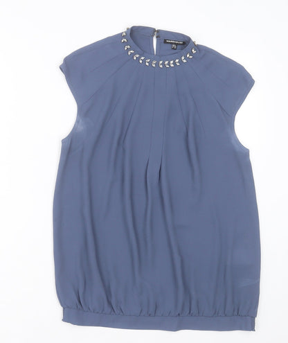 Womens UK Size 8 Warehouse Grey Basic Tank