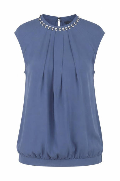 Womens UK Size 8 Warehouse Grey Basic Tank