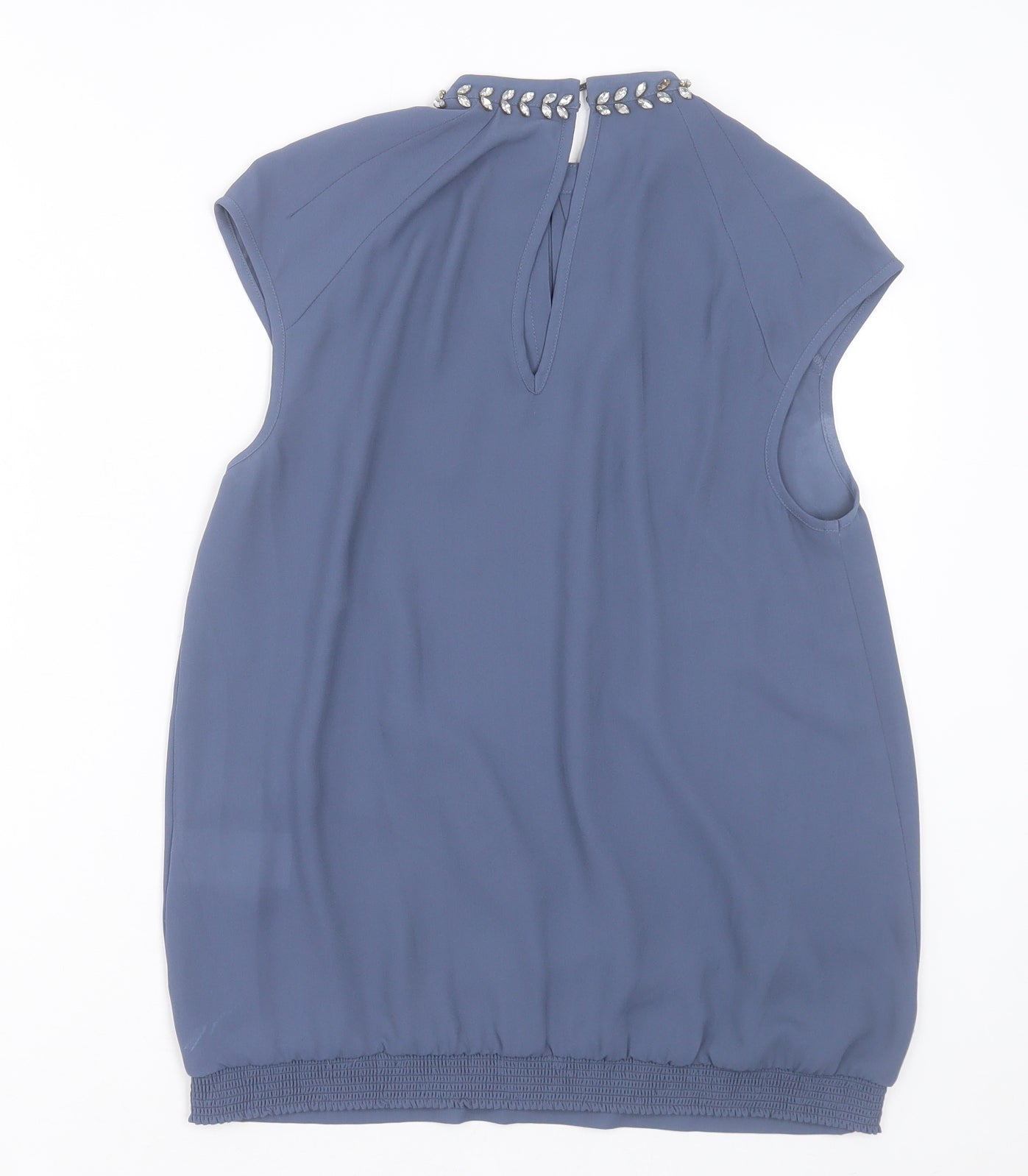 Womens UK Size 8 Warehouse Grey Basic Tank