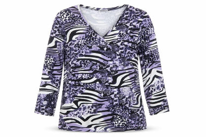 Womens UK Size 12 Gelco Purple Basic T-Shirt