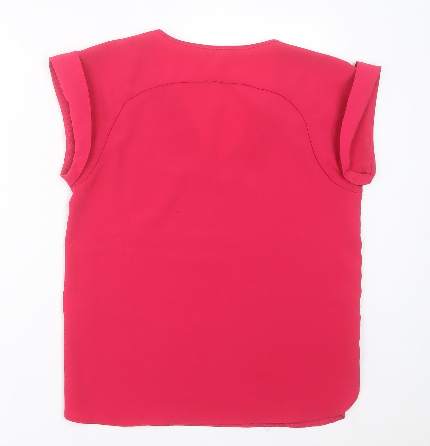Womens UK Size 8 River Island Pink Basic T-Shirt