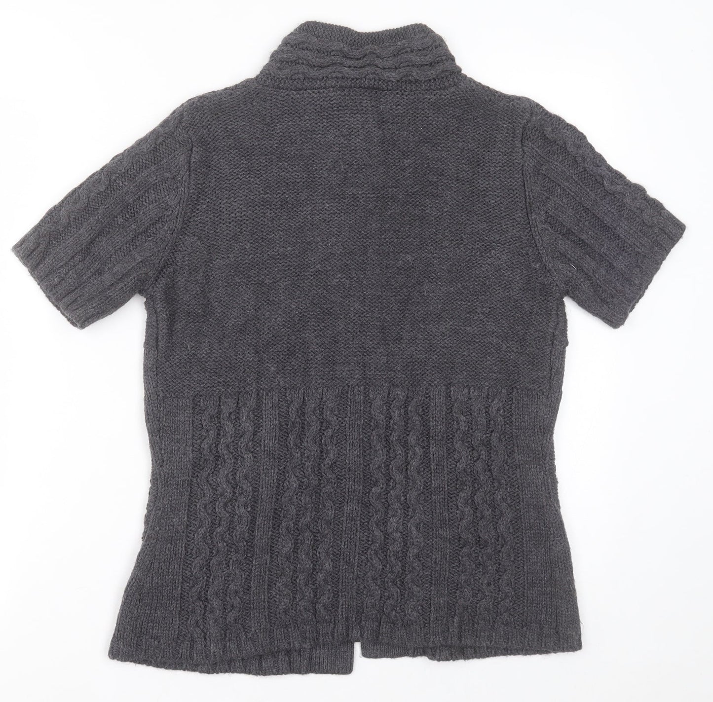 Womens UK Size S Yessica Grey Cardigan Jumper