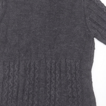 Womens UK Size S Yessica Grey Cardigan Jumper