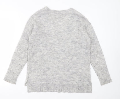 Womens UK Size 10 NEXT Grey Pullover Jumper