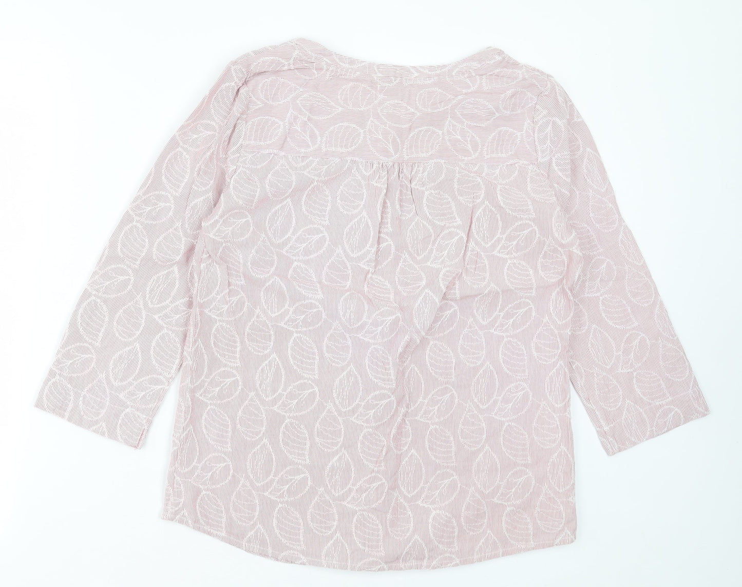 Womens UK Size 12 Faithful & True Pink Basic Polo