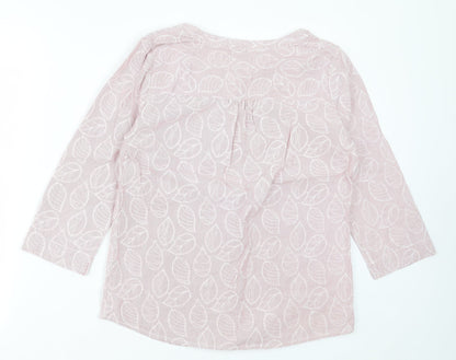 Womens UK Size 12 Faithful & True Pink Basic Polo