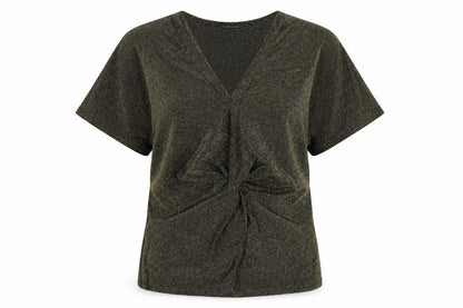 Womens UK Size S Marks and Spencer Gold Basic Blouse