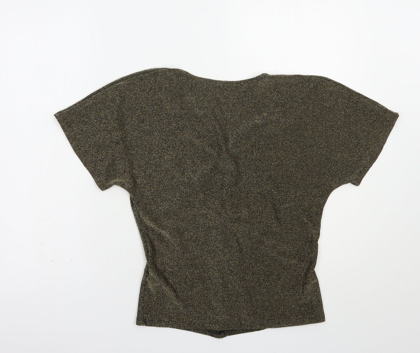 Womens UK Size S Marks and Spencer Gold Basic Blouse