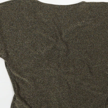Womens UK Size S Marks and Spencer Gold Basic Blouse