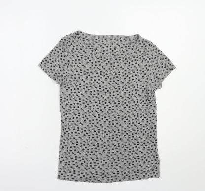 Womens UK Size 8 NEXT Grey Basic T-Shirt