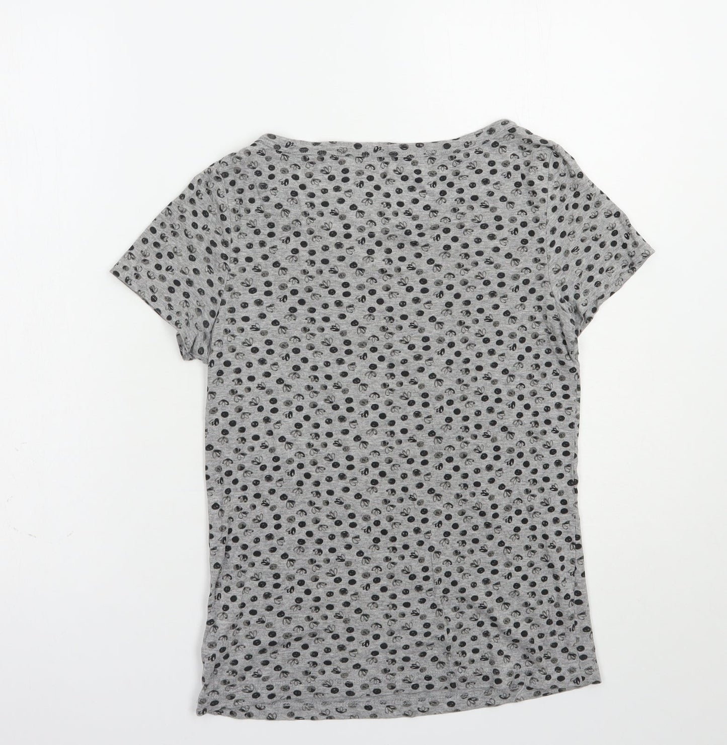 Womens UK Size 8 NEXT Grey Basic T-Shirt