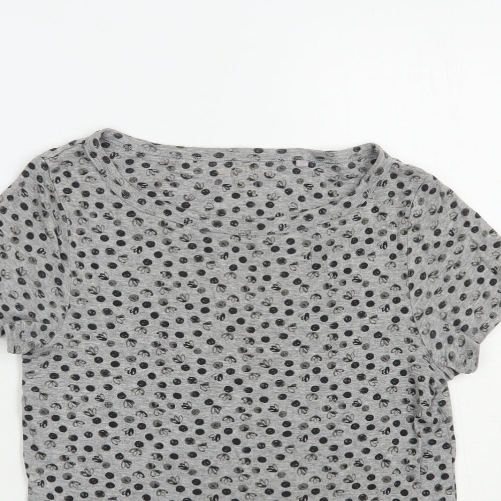 Womens UK Size 8 NEXT Grey Basic T-Shirt