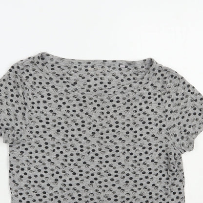 Womens UK Size 8 NEXT Grey Basic T-Shirt