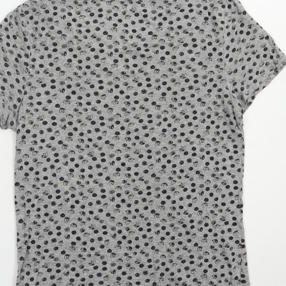 Womens UK Size 8 NEXT Grey Basic T-Shirt