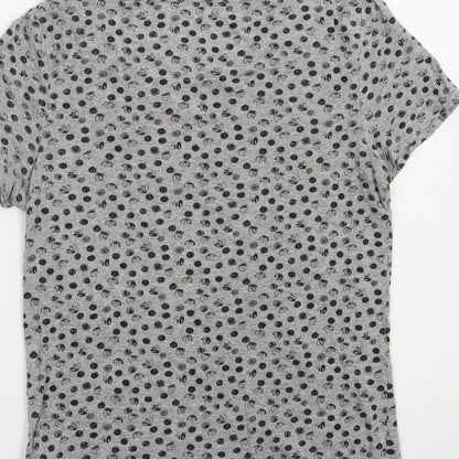 Womens UK Size 8 NEXT Grey Basic T-Shirt