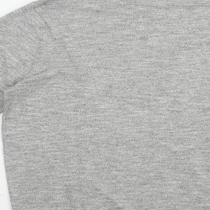 F&F Mens Grey Crew Neck  Cotton Pullover Jumper Size M