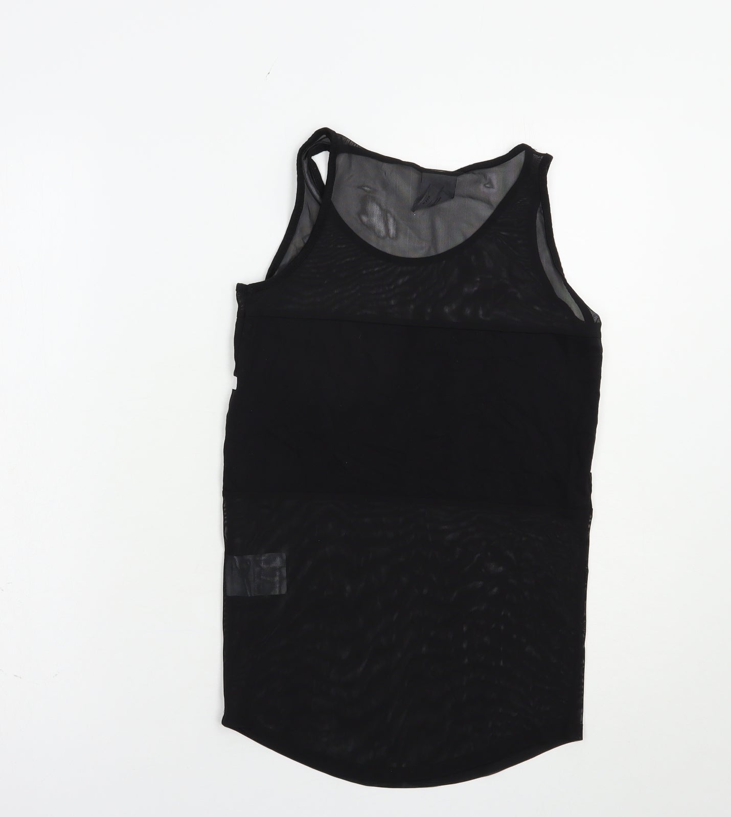 Hype Womens Black  Polyester Pullover Tank Size 8 Scoop Neck Pullover
