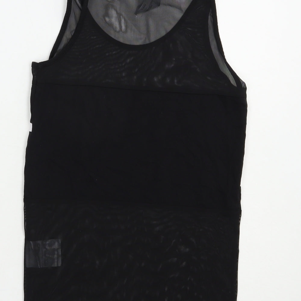 Hype Womens Black  Polyester Pullover Tank Size 8 Scoop Neck Pullover