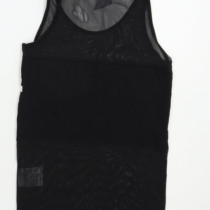 Hype Womens Black  Polyester Pullover Tank Size 8 Scoop Neck Pullover