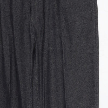NEXT Mens Grey  Polyester Dress Pants Trousers Size 32 in L31 in Regular Button