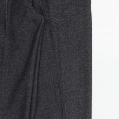 NEXT Mens Grey  Polyester Dress Pants Trousers Size 32 in L31 in Regular Button