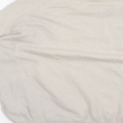 Womens UK Size M H&M Beige Pullover Jumper