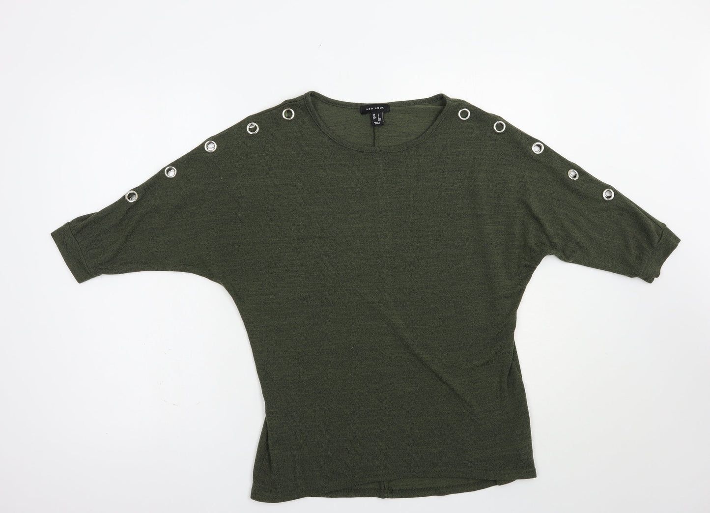 Womens UK Size S New Look Green Pullover Jumper