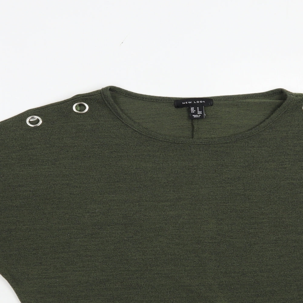 Womens UK Size S New Look Green Pullover Jumper