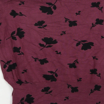 Womens UK Size 6 Marks and Spencer Purple Pullover Jumper