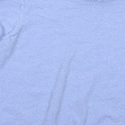 Gerard Womens Blue Collared  Viscose Pullover Jumper Size 14