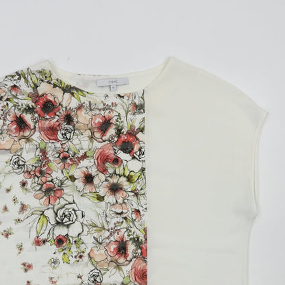 Womens UK Size 12 NEXT White Basic Blouse