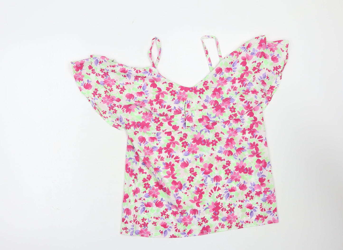 Womens UK Size 8 Pep & Co Multicoloured Camisole Blouse