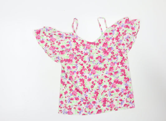 Womens UK Size 8 Pep & Co Multicoloured Camisole Blouse