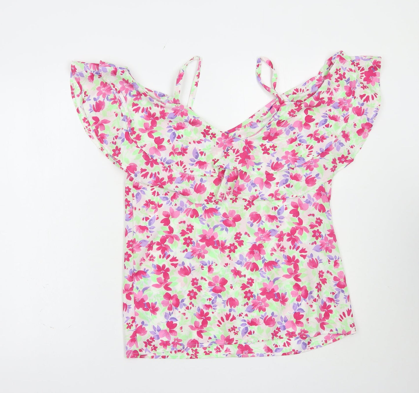 Womens UK Size 8 Pep & Co Multicoloured Camisole Blouse