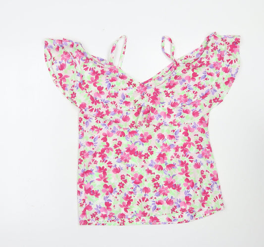 Womens UK Size 8 Pep & Co Multicoloured Camisole Blouse