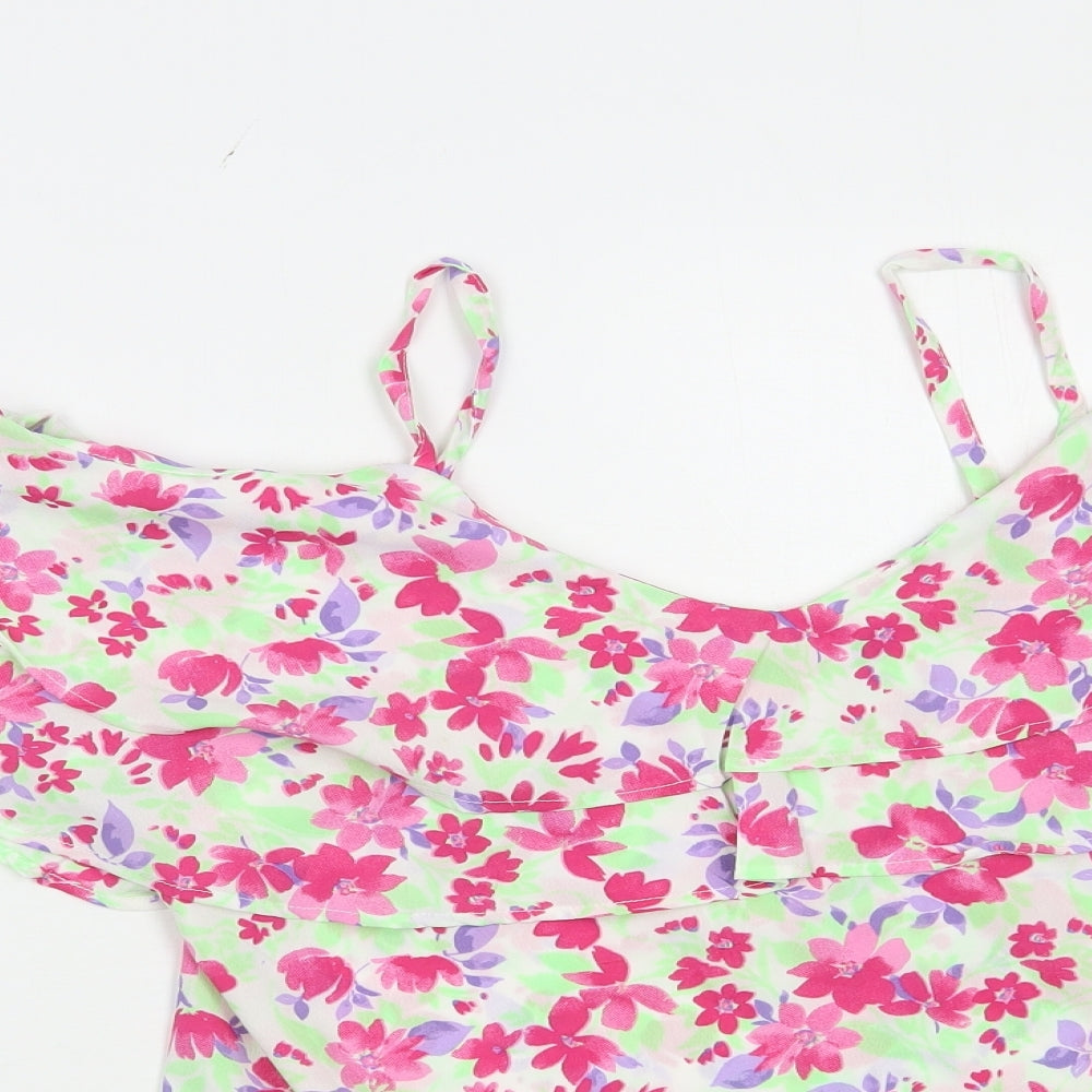 Womens UK Size 8 Pep & Co Multicoloured Camisole Blouse