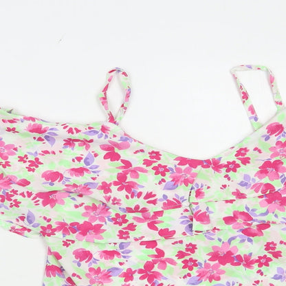 Womens UK Size 8 Pep & Co Multicoloured Camisole Blouse