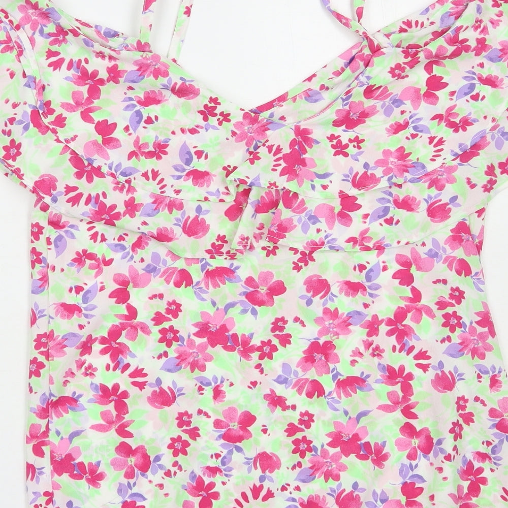 Womens UK Size 8 Pep & Co Multicoloured Camisole Blouse