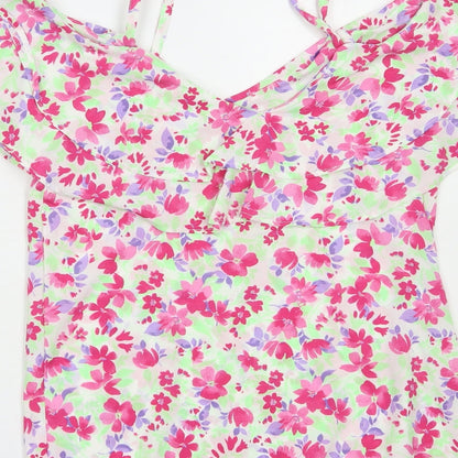 Womens UK Size 8 Pep & Co Multicoloured Camisole Blouse