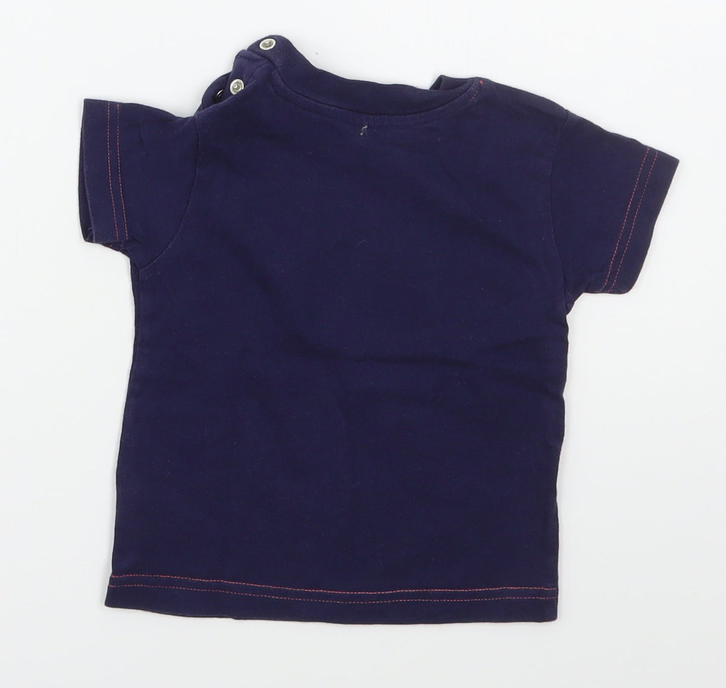 Nutmeg Girls Blue  Cotton Basic T-Shirt Size 6-9 Months Crew Neck Pullover - Always Look on The Bright Side of Life