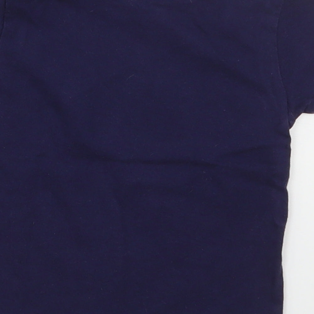 Nutmeg Girls Blue  Cotton Basic T-Shirt Size 6-9 Months Crew Neck Pullover - Always Look on The Bright Side of Life