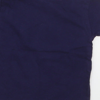 Nutmeg Girls Blue  Cotton Basic T-Shirt Size 6-9 Months Crew Neck Pullover - Always Look on The Bright Side of Life