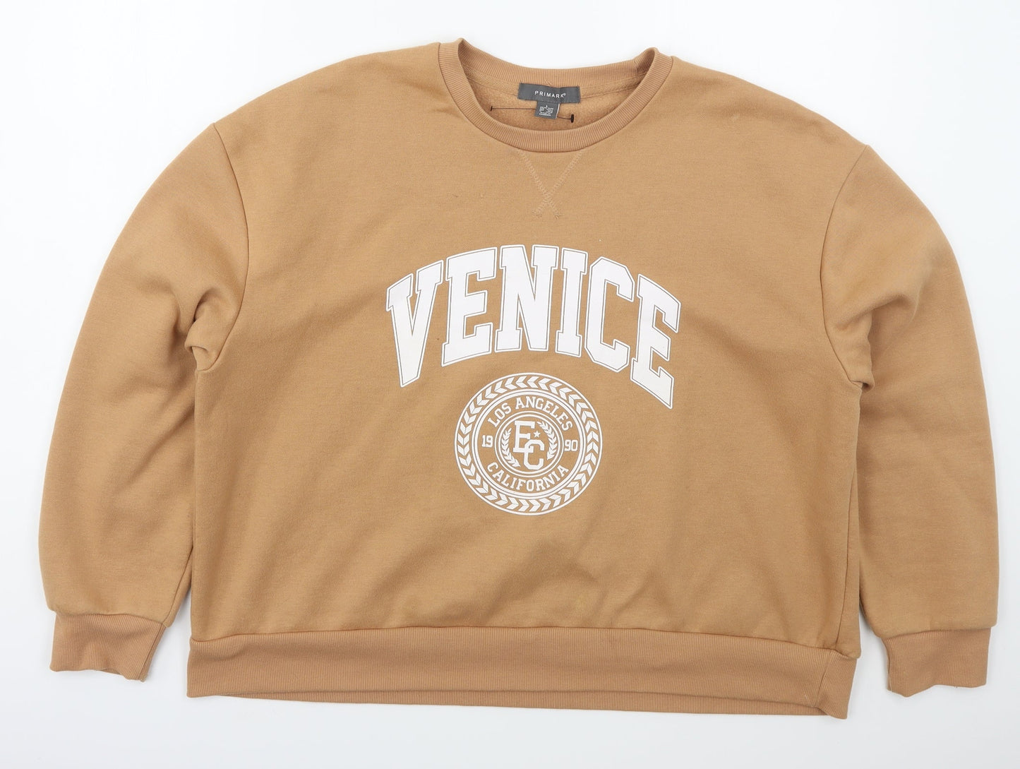 Primark Womens Beige  Polyester Pullover Sweatshirt Size 14  Pullover - Venice