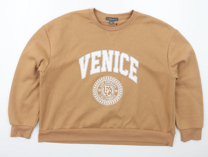 Primark Womens Beige  Polyester Pullover Sweatshirt Size 14  Pullover - Venice
