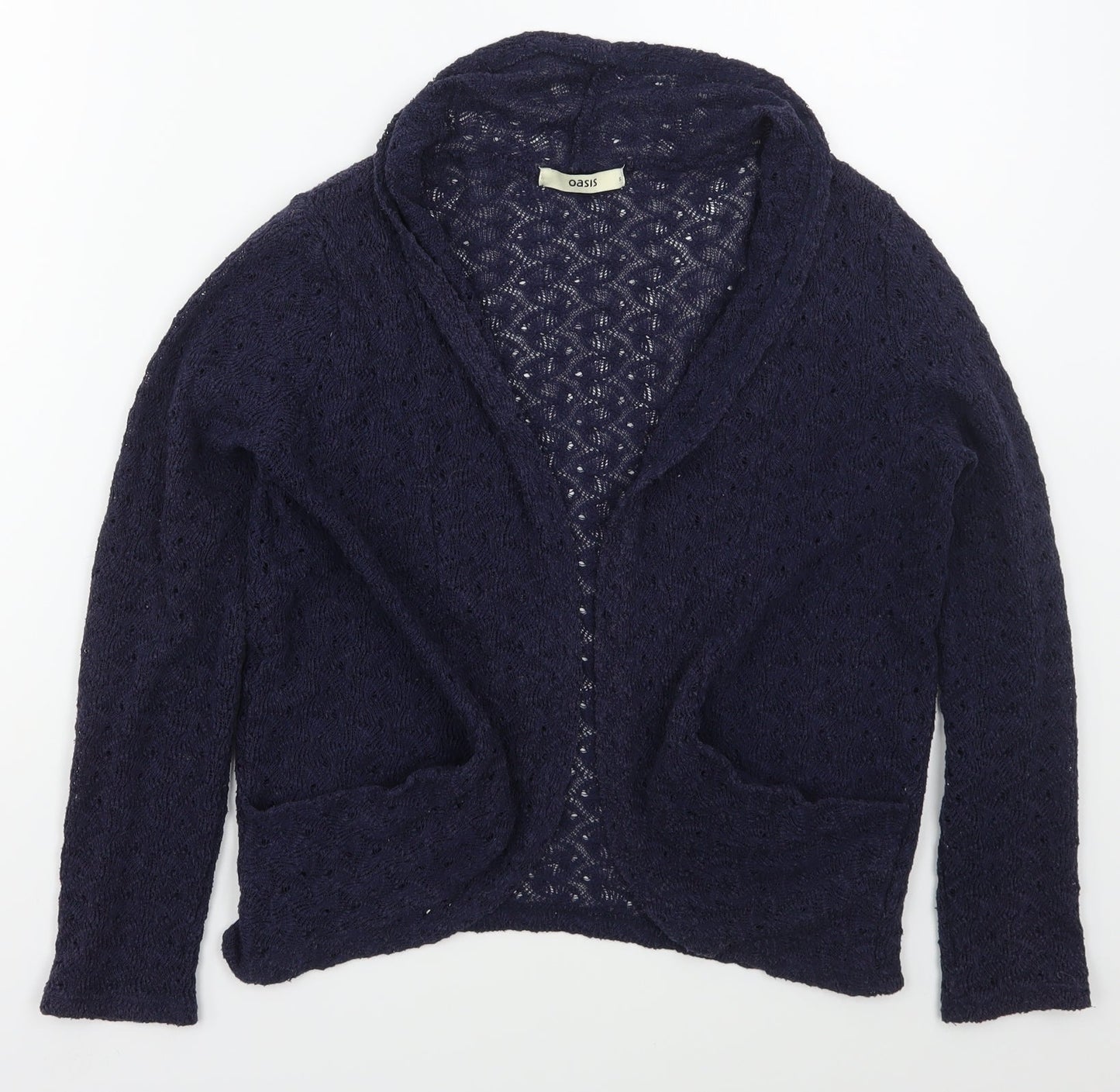 Womens UK Size S Oasis Black Cardigan Jumper