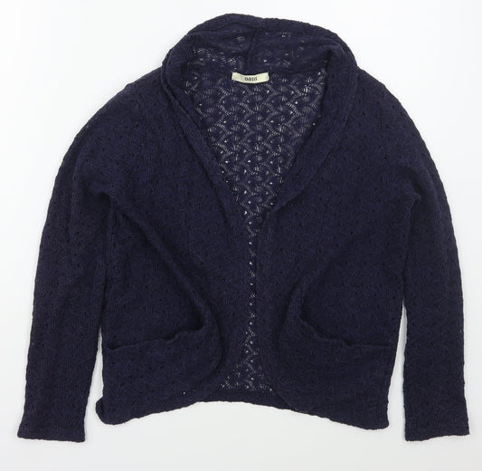 Womens UK Size S Oasis Black Cardigan Jumper