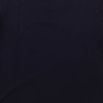 Rob Womens Blue  Viscose Basic Blouse Size 12 V-Neck
