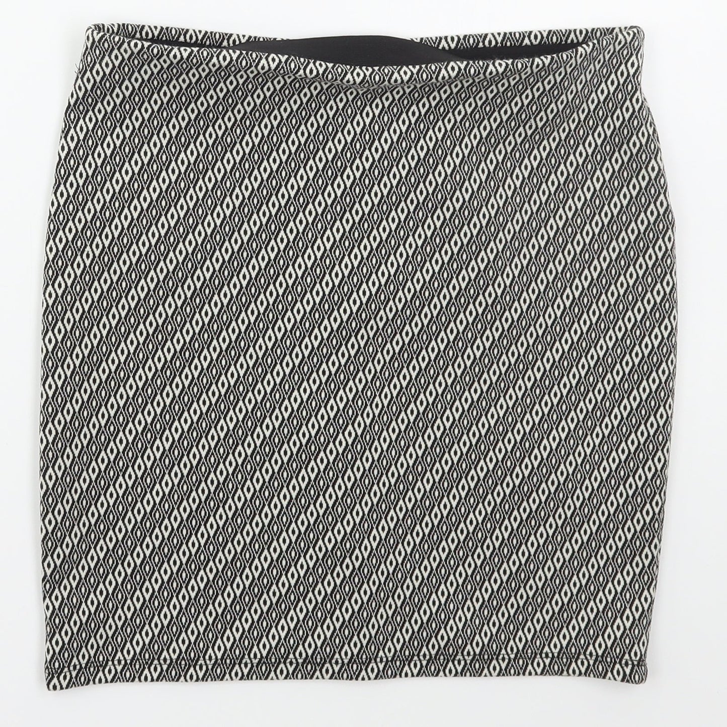 Atmosphere Womens Grey Geometric Polyester Mini Skirt Size 8