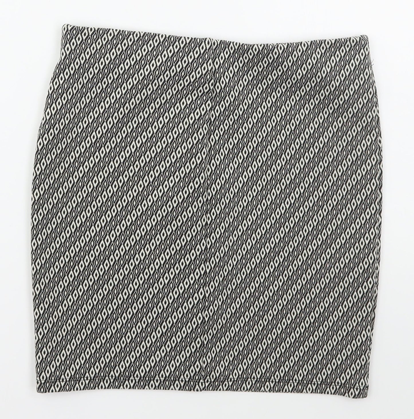 Atmosphere Womens Grey Geometric Polyester Mini Skirt Size 8