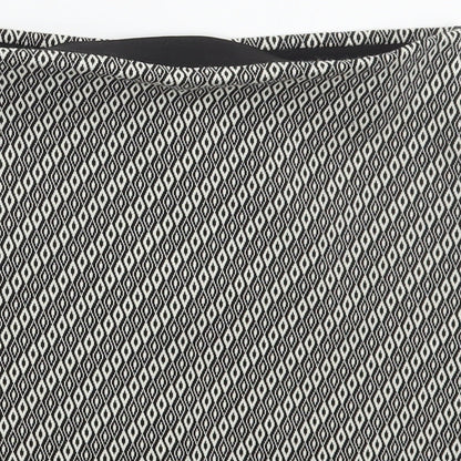 Atmosphere Womens Grey Geometric Polyester Mini Skirt Size 8